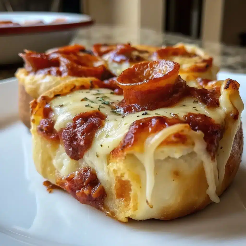 Mini Deep Dish Crescent Roll Pizzas