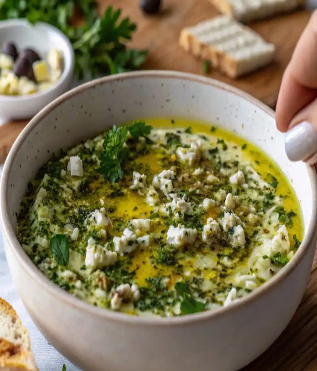 Herb and Feta Olive Oil Dip