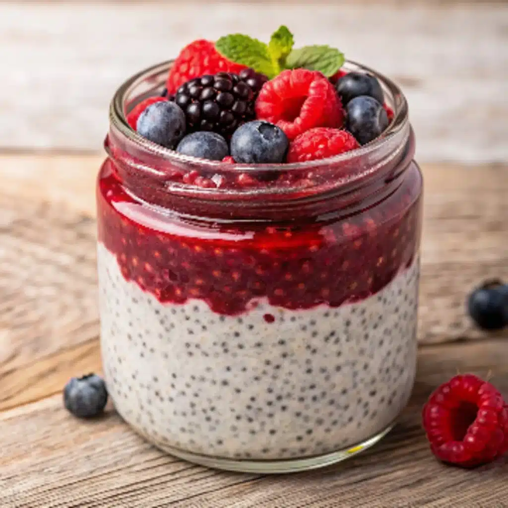 Chia Seed Pudding with Berries