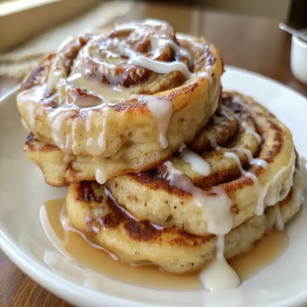 Fluffy Cinnamon Roll Pancakes