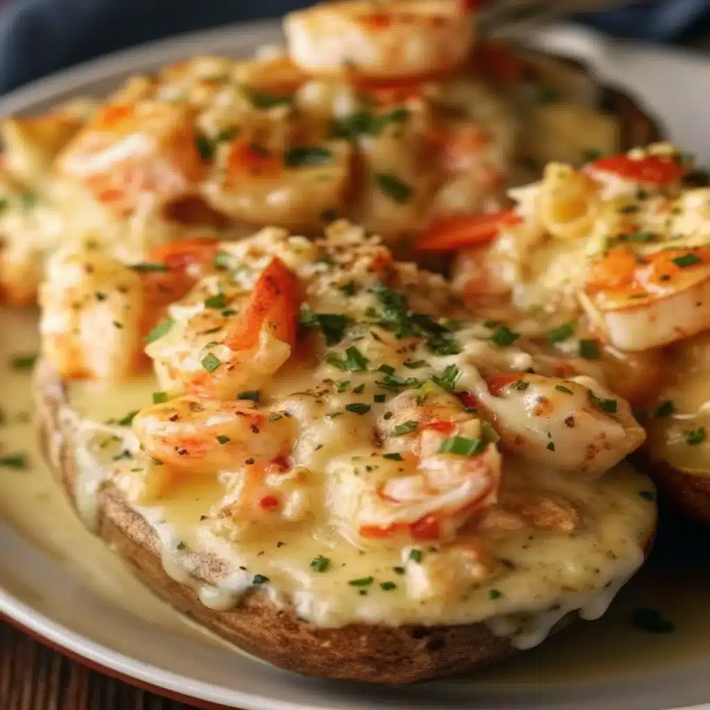 Seafood Stuffed Potatoe