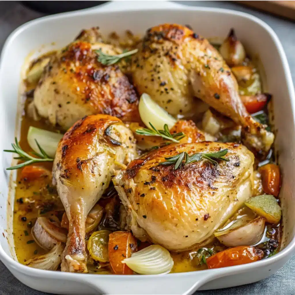 Oven Roasted French Garlic Chicken