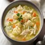 30-Minute Cauliflower Chicken Soup Recipe