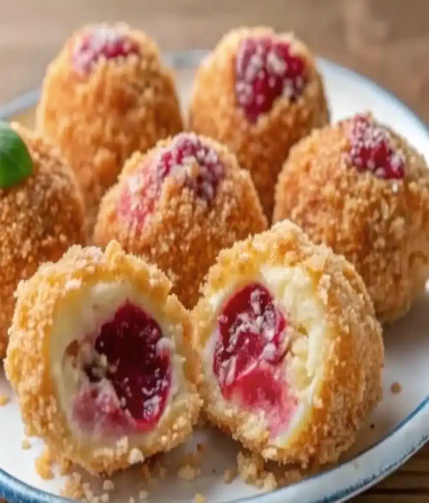 Strawberry Crunch Cheesecake Bites