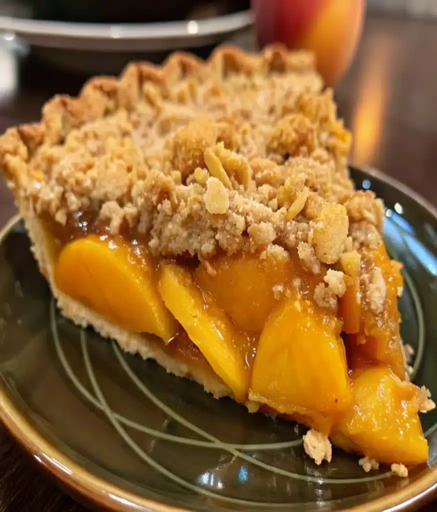 Peach Crumb Pie