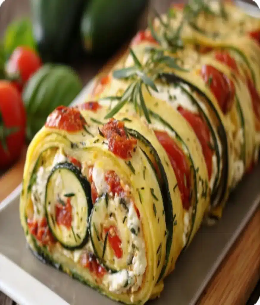 Baked Zucchini Roll Ups