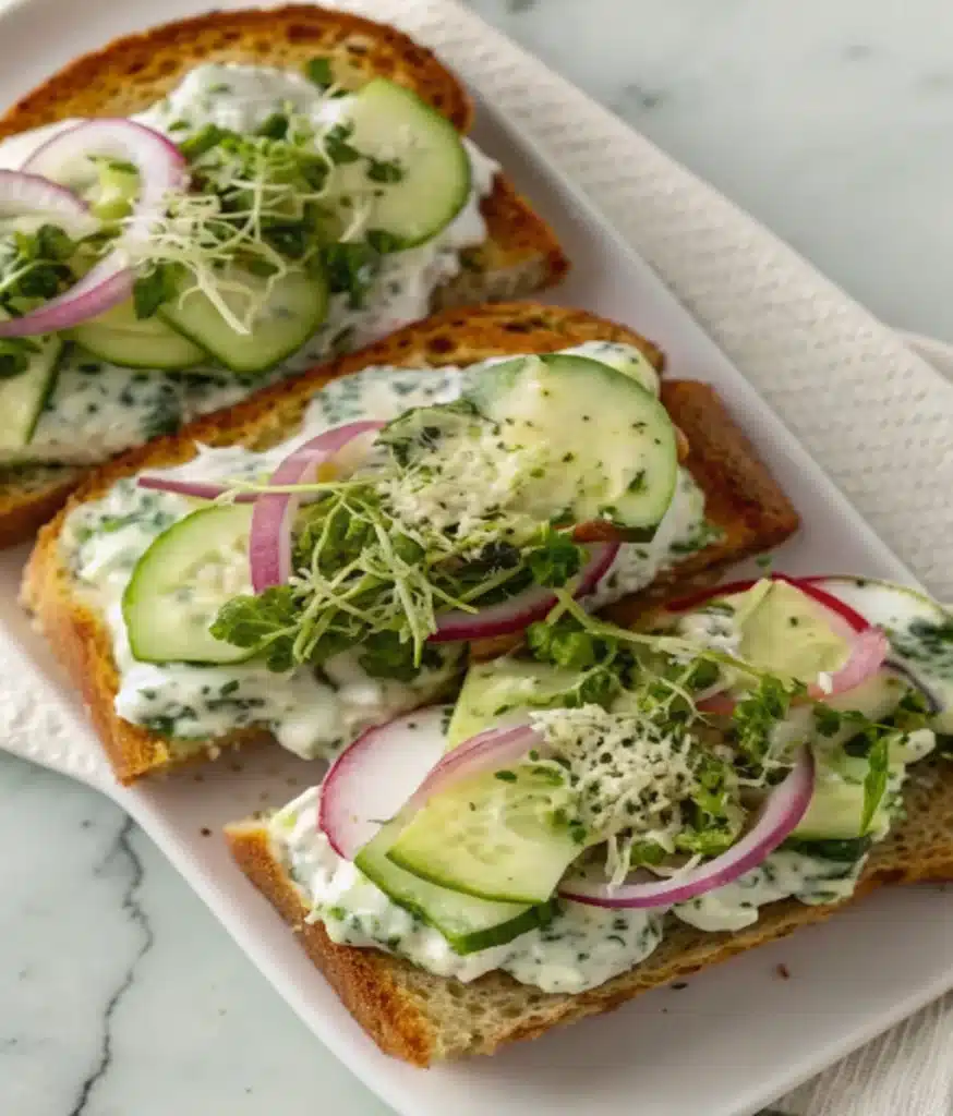 Cucumber Salad Sandwiches