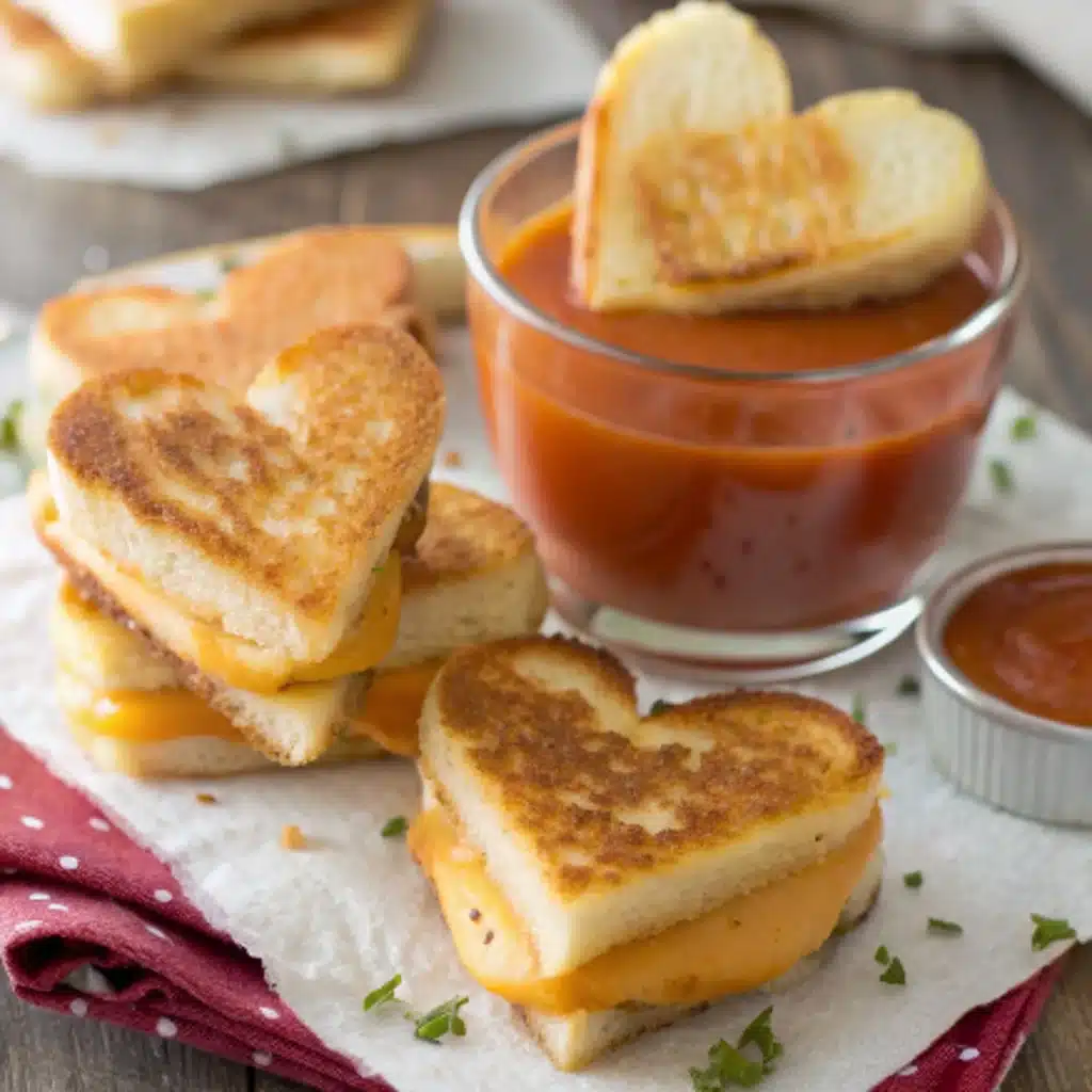 Mini Grilled Cheese Hearts Recipe