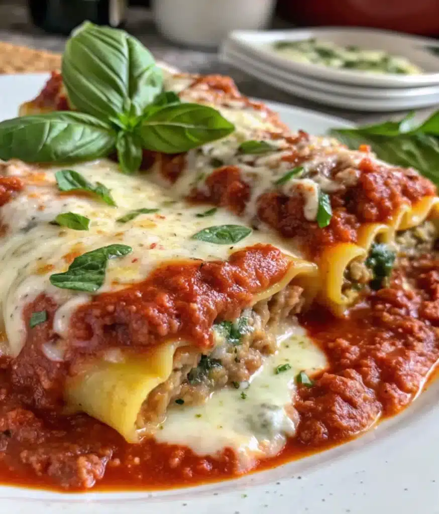 Beef and Spinach Stuffed Manicotti Beef and Spinach Stuffed Manicotti Beef and Spinach Stuffed Manicotti