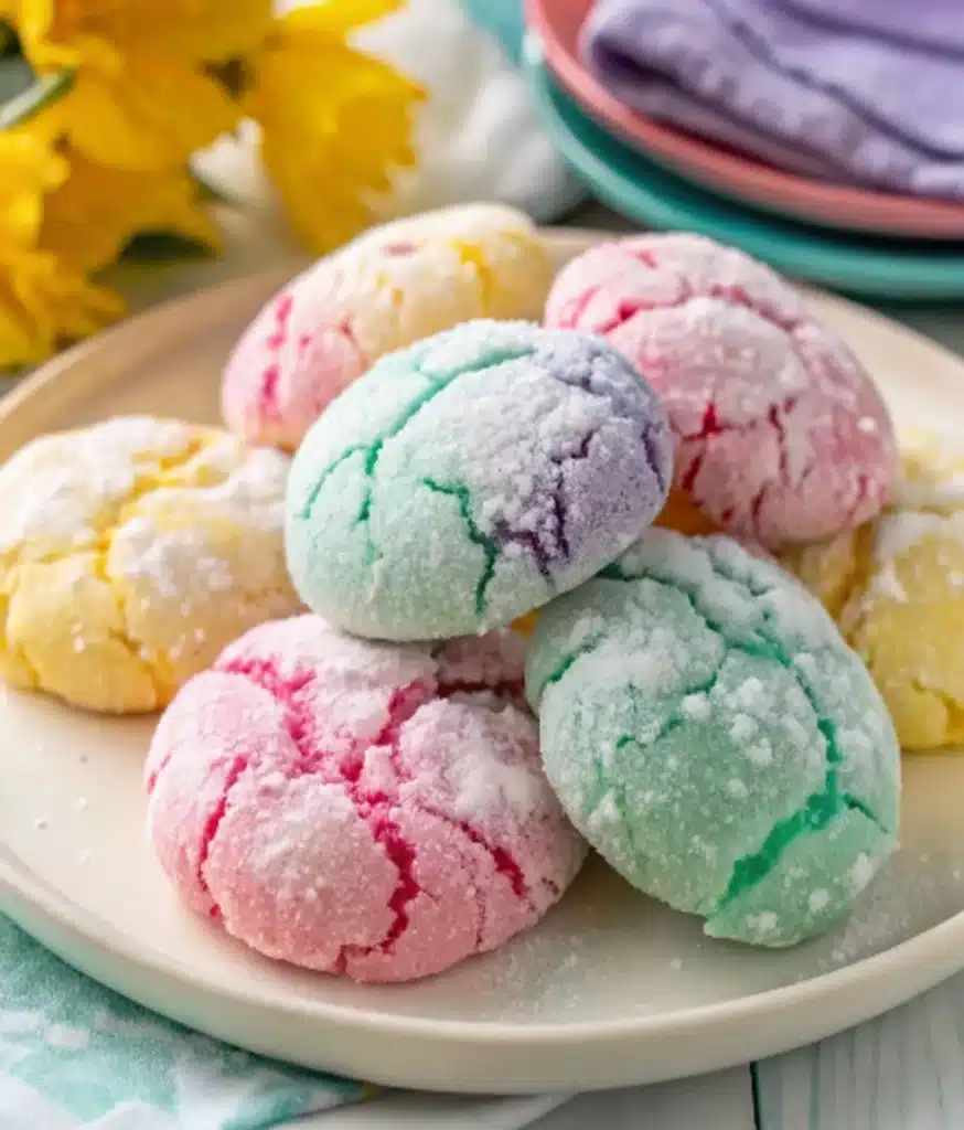 Springtime Crinkle Cookies