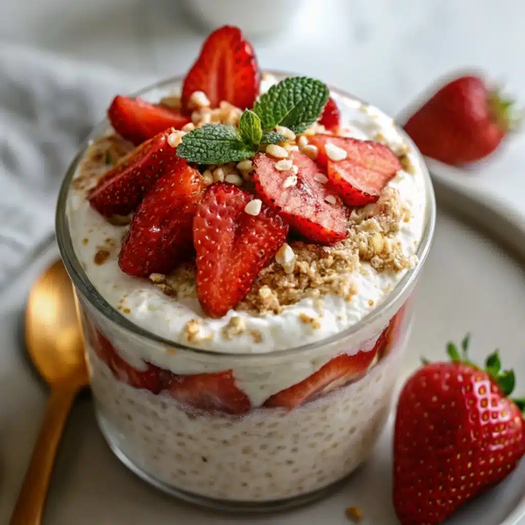 Strawberry Cheesecake Overnight Oats