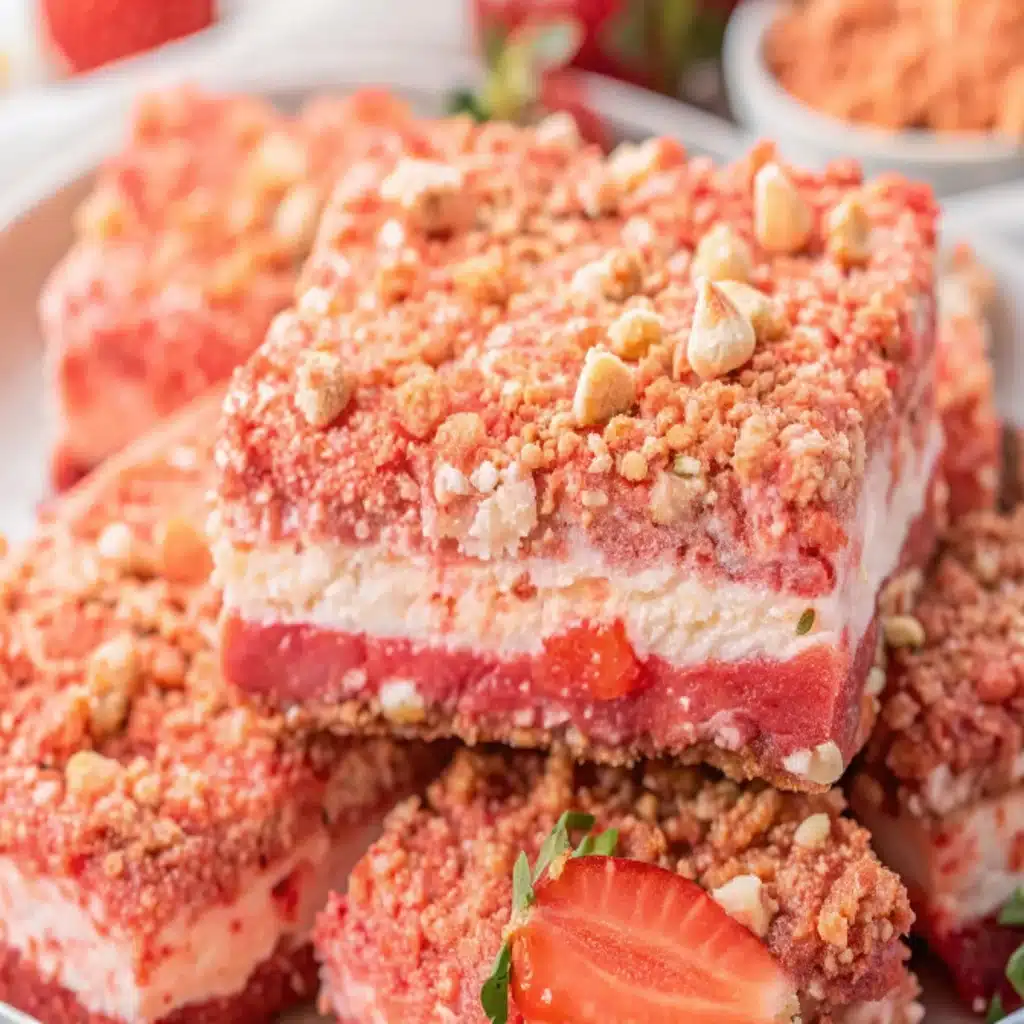 Strawberry Crunch Brownies