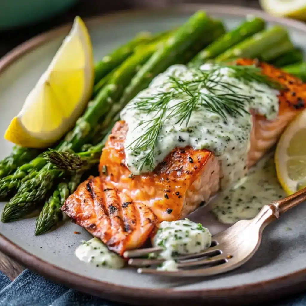 Baked Salmon with Asparagus