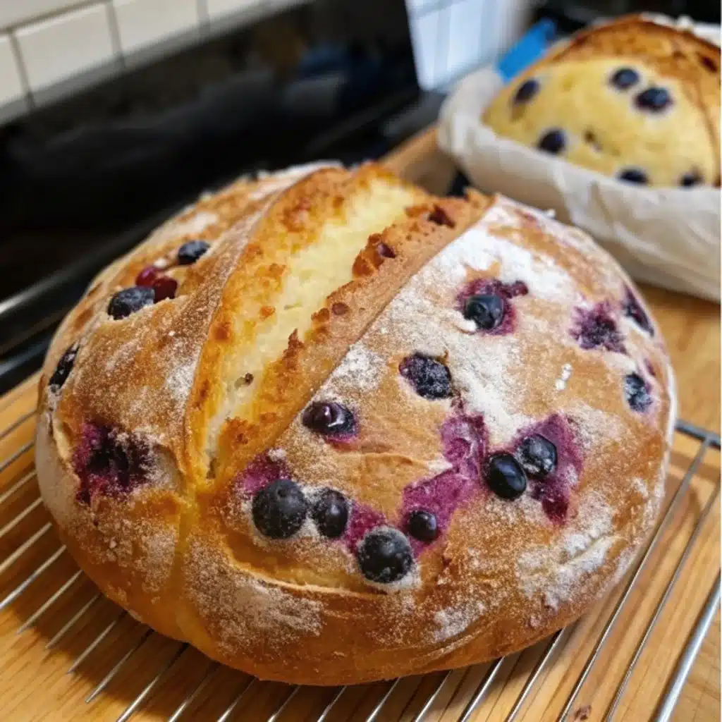 Easy Lemon Blueberry Sourdough Bread