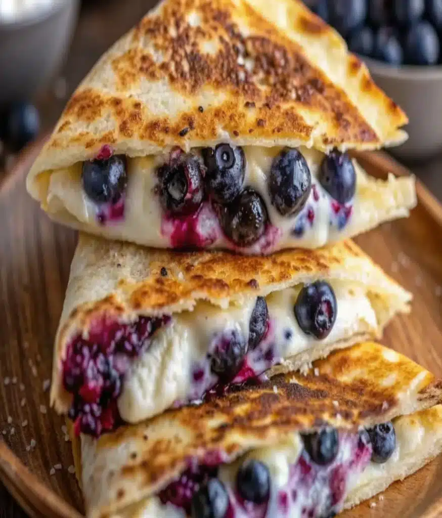Blueberry Breakfast Quesadilla