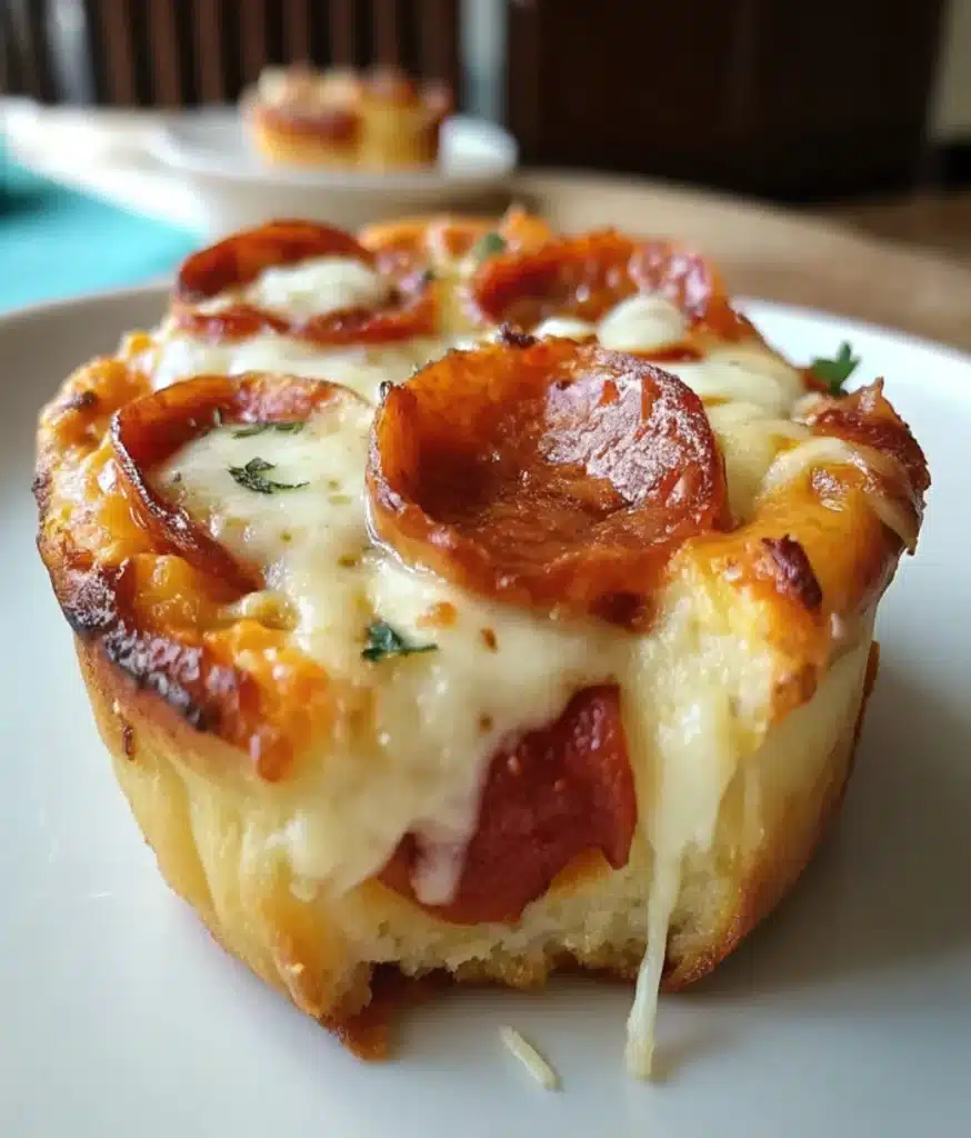 Mini Deep Dish Crescent Roll Pizzas