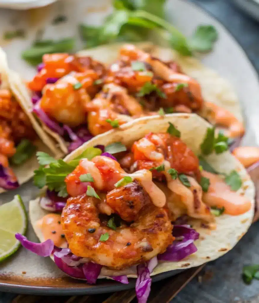 bang bang shrimp tacos