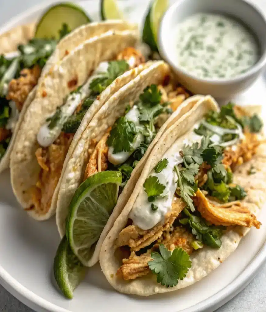 Shredded Chicken Tacos With Chimichurri Shredded Chicken Tacos With Chimichurri Shredded Chicken Tacos With Chimichurri