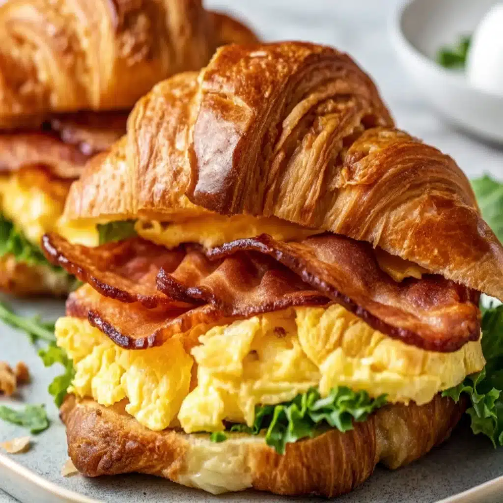 Easy Croissant Breakfast Sandwiches