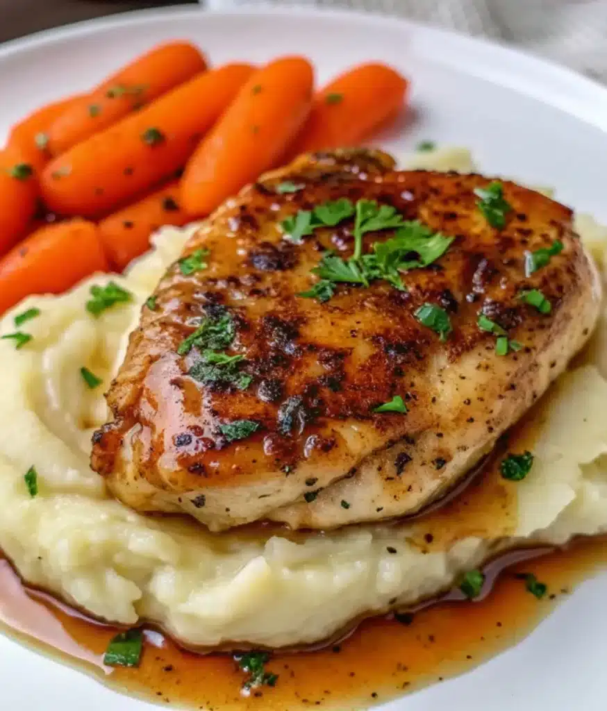 Irresistible Garlic Herb Chicken with Creamy Mashed Potatoes