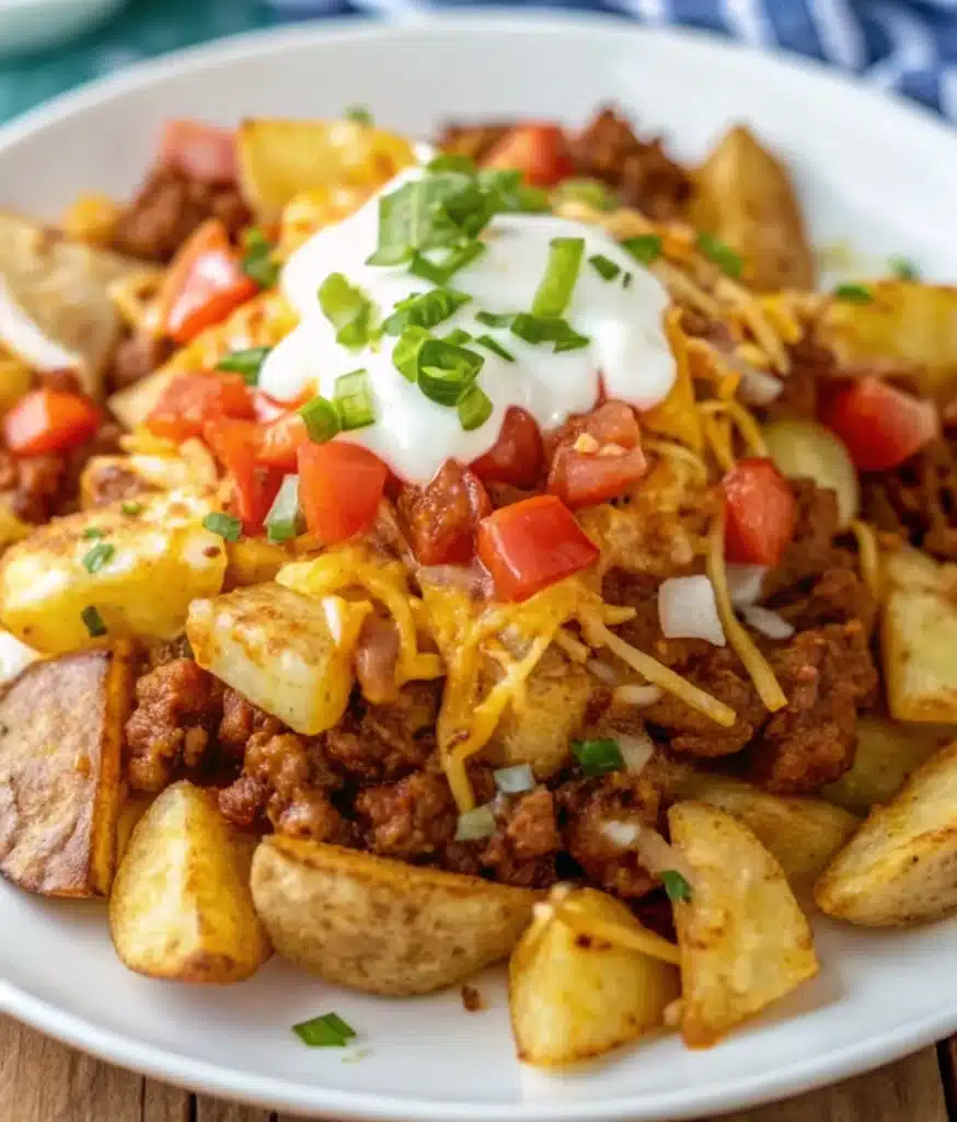 Cheesy Taco Potatoes