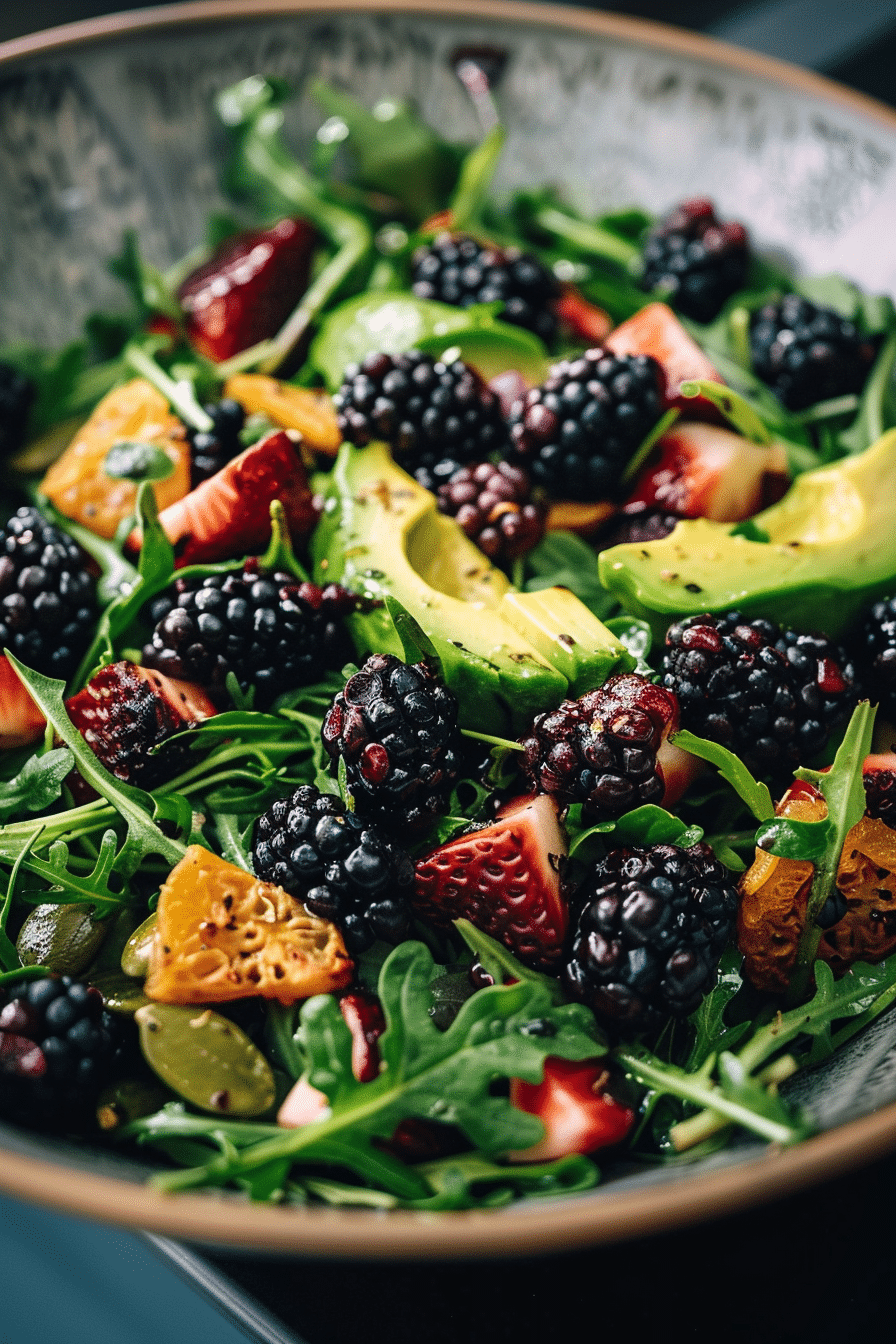 Blackberry, Avocado, and Arugula Salad Recipe with Healthy Boosts