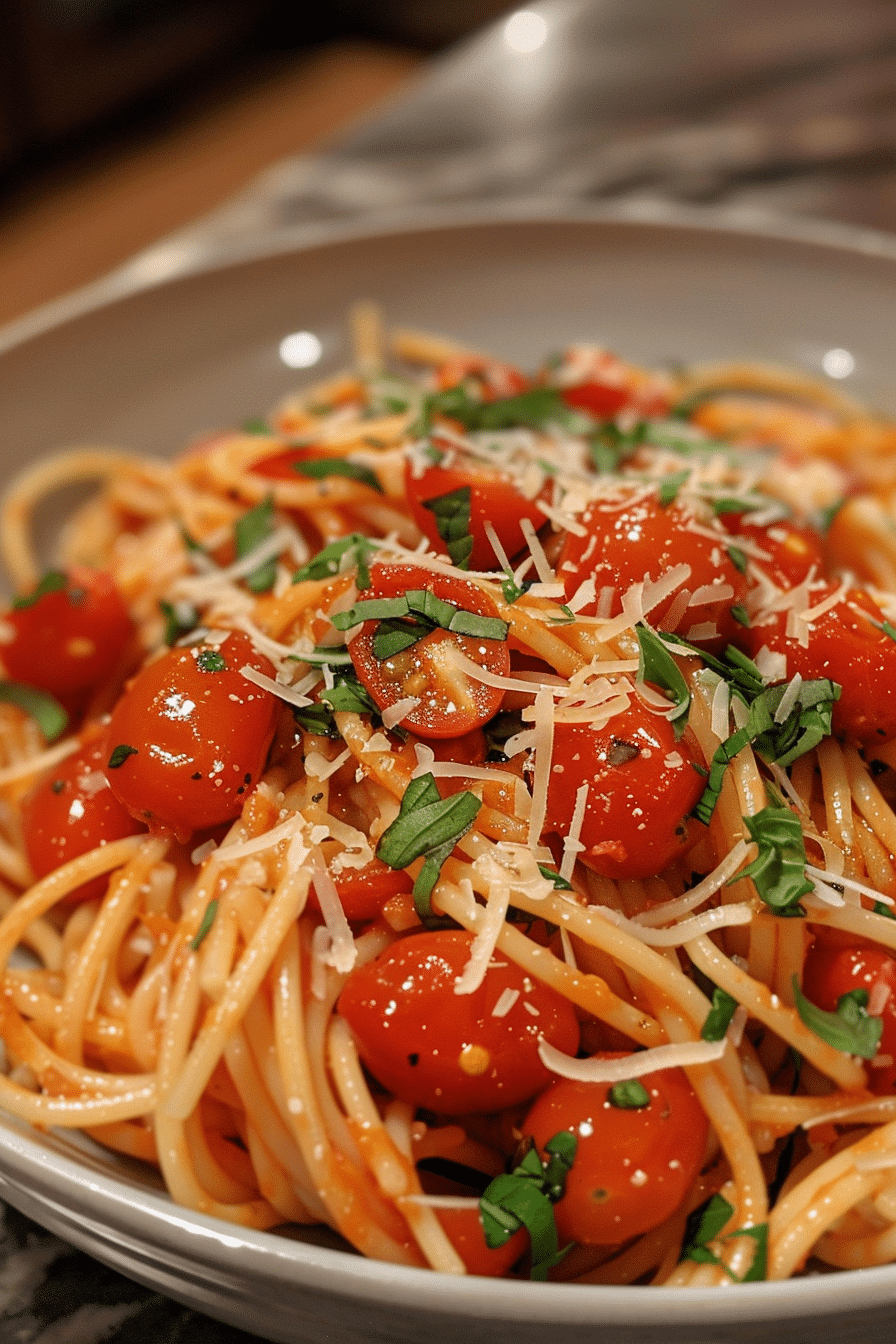 Cherry Tomato Pasta with Parmesan and Basil Cherry Tomato Pasta with Parmesan and Basil Cherry Tomato Pasta with Parmesan and Basil