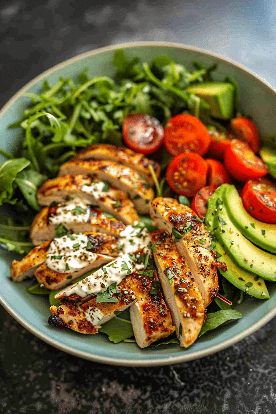 Healthy Greek Yogurt Avocado Chicken Salad
