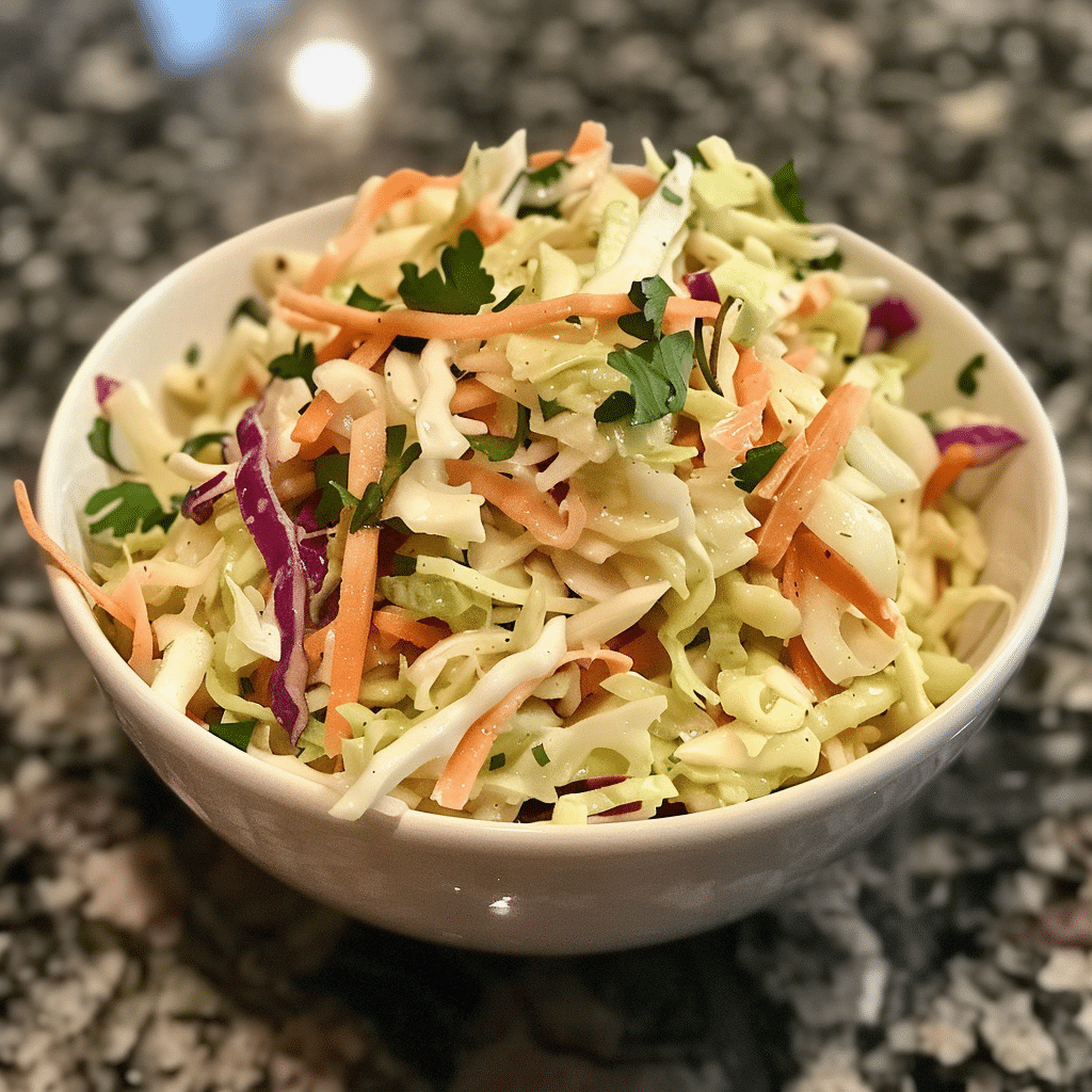 Vinegar Coleslaw Recipe (No Mayo Coleslaw)