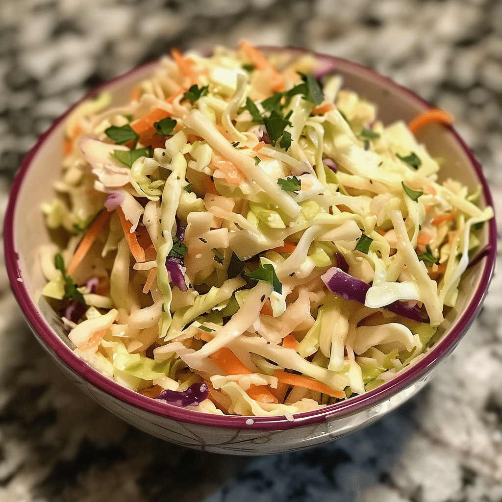 Vinegar Coleslaw Recipe (No Mayo Coleslaw) 