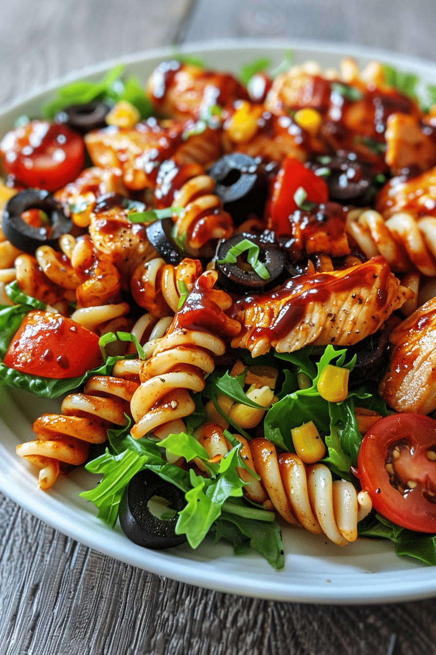 High Protein BBQ Chicken Pasta Salad High Protein BBQ Chicken Pasta Salad High Protein BBQ Chicken Pasta Salad image 1775245033878