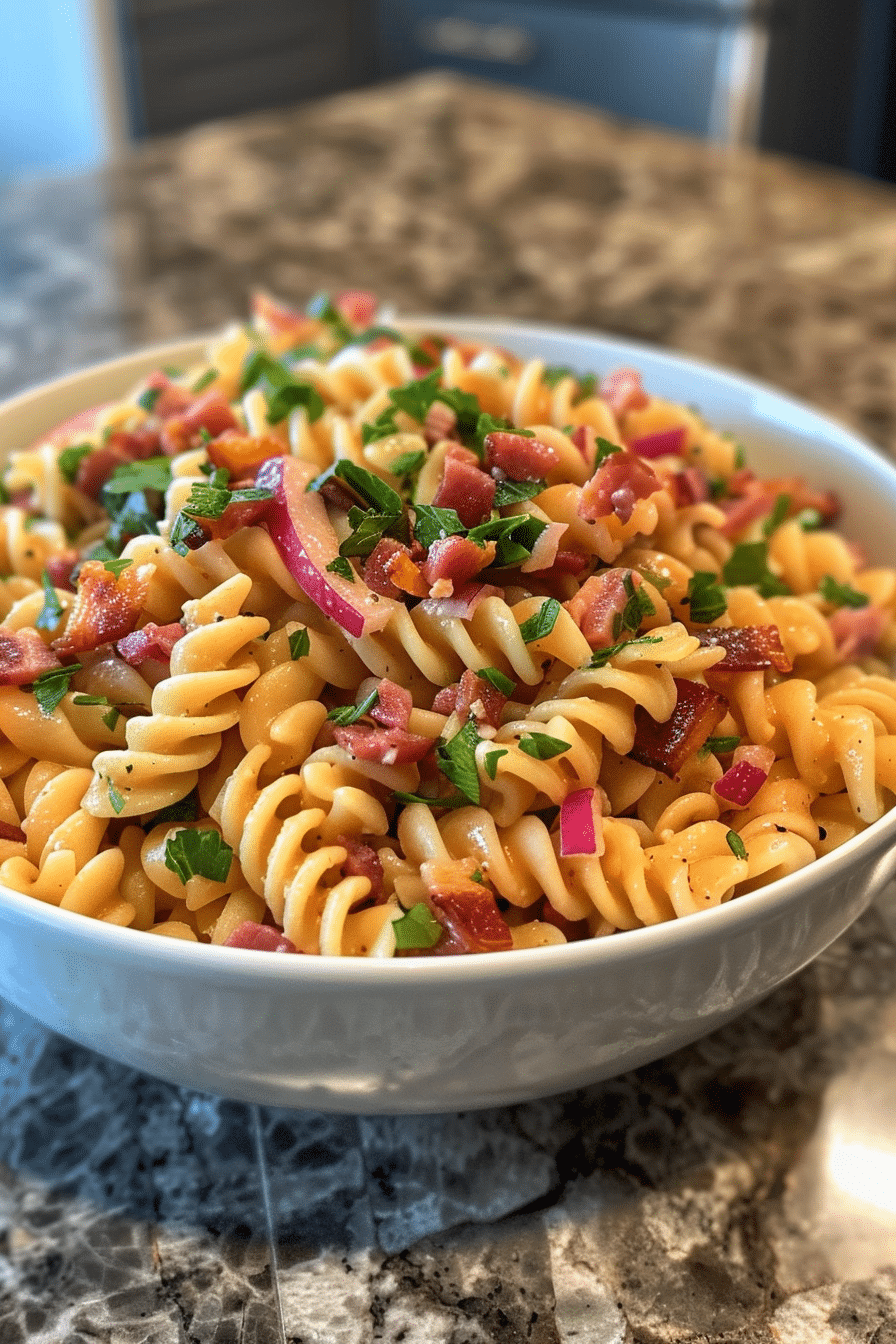 Bacon Ranch Pasta Salad Recipe: Fresh and Flavorful image 1775661766985