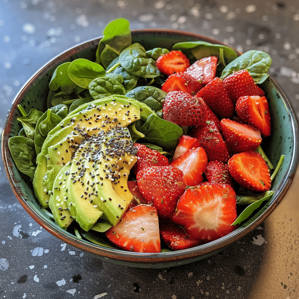 Summer Strawberry Spinach Salad with Avocado Summer Strawberry Spinach Salad with Avocado Summer Strawberry Spinach Salad with Avocado