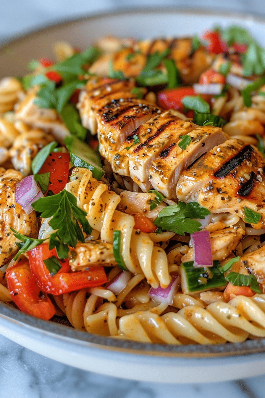 Honey Mustard Chicken Pasta Salad Recipe Honey Mustard Chicken Pasta Salad Honey Mustard Chicken Pasta Salad Recipe image 1775809707772