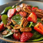 Spinach Strawberry Salad with Pecans: A Refreshing Twist on Garden Greens