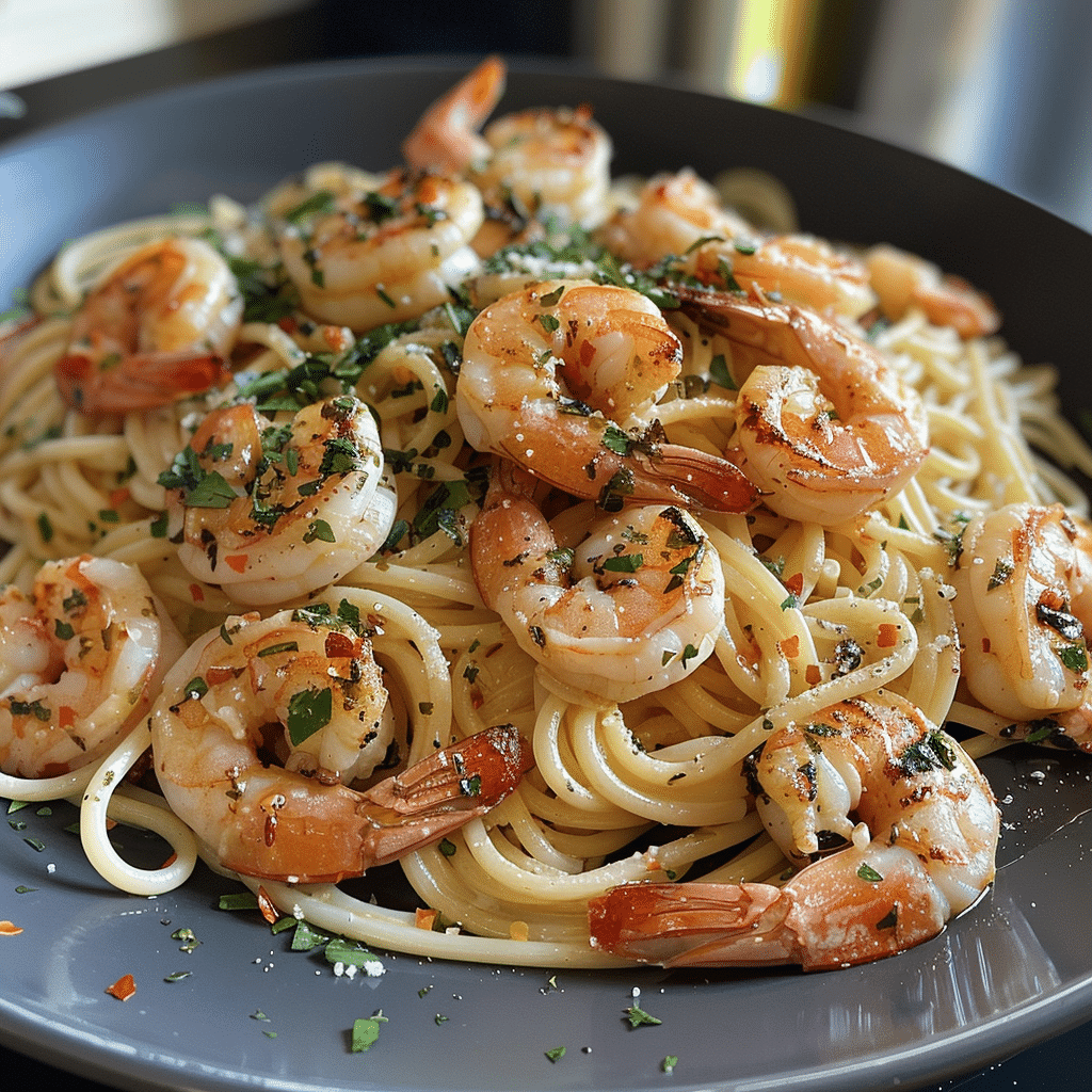 Garlic Butter Shrimp Pasta: Flavorful 5-Minute Comfort Dish