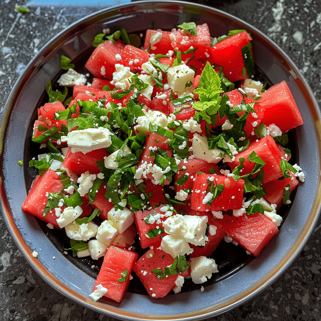 Fresh Watermelon Feta Salad: A Summer Classic