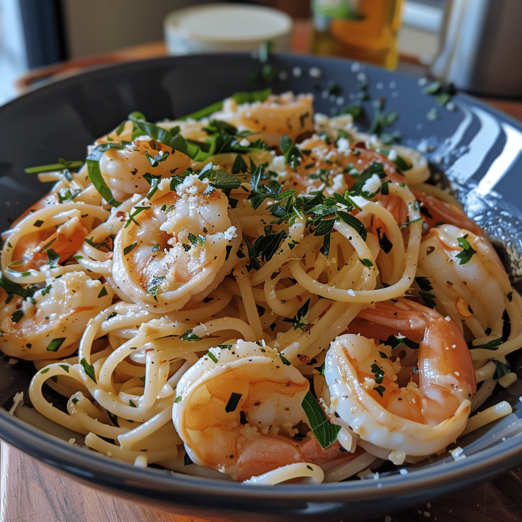 Shrimp Scampi Linguine