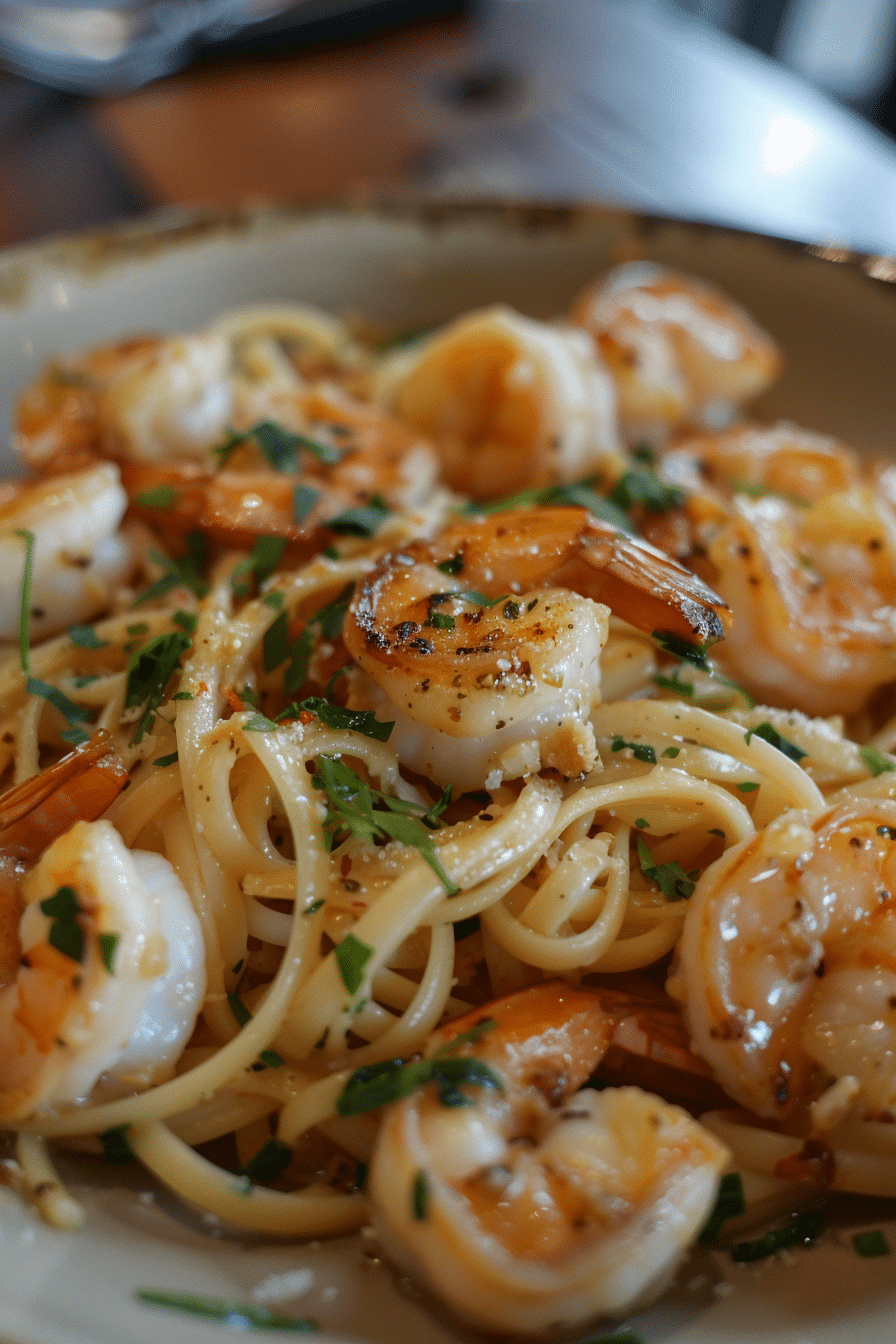 Shrimp Scampi Linguine