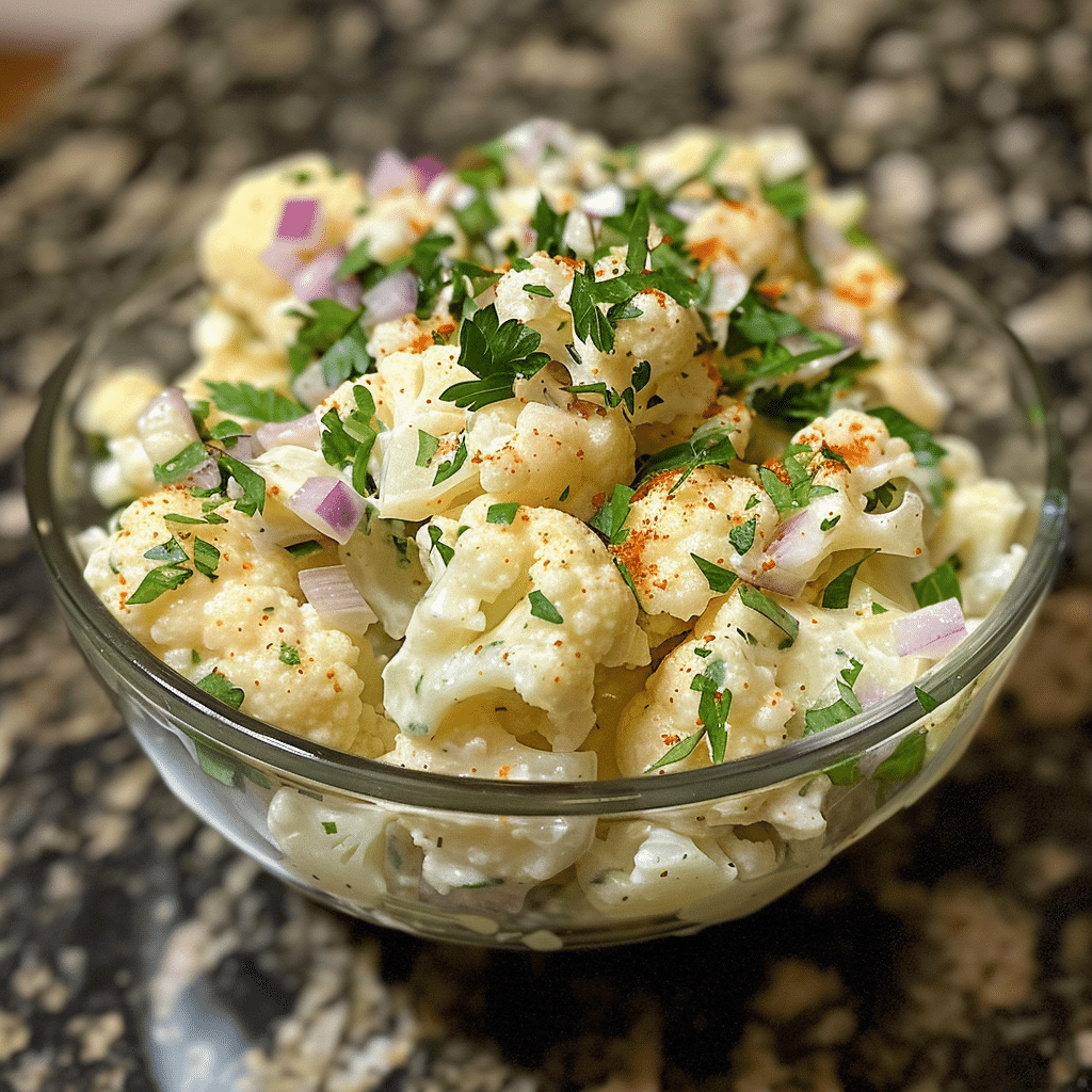Low Carb Cauliflower Potato Salad