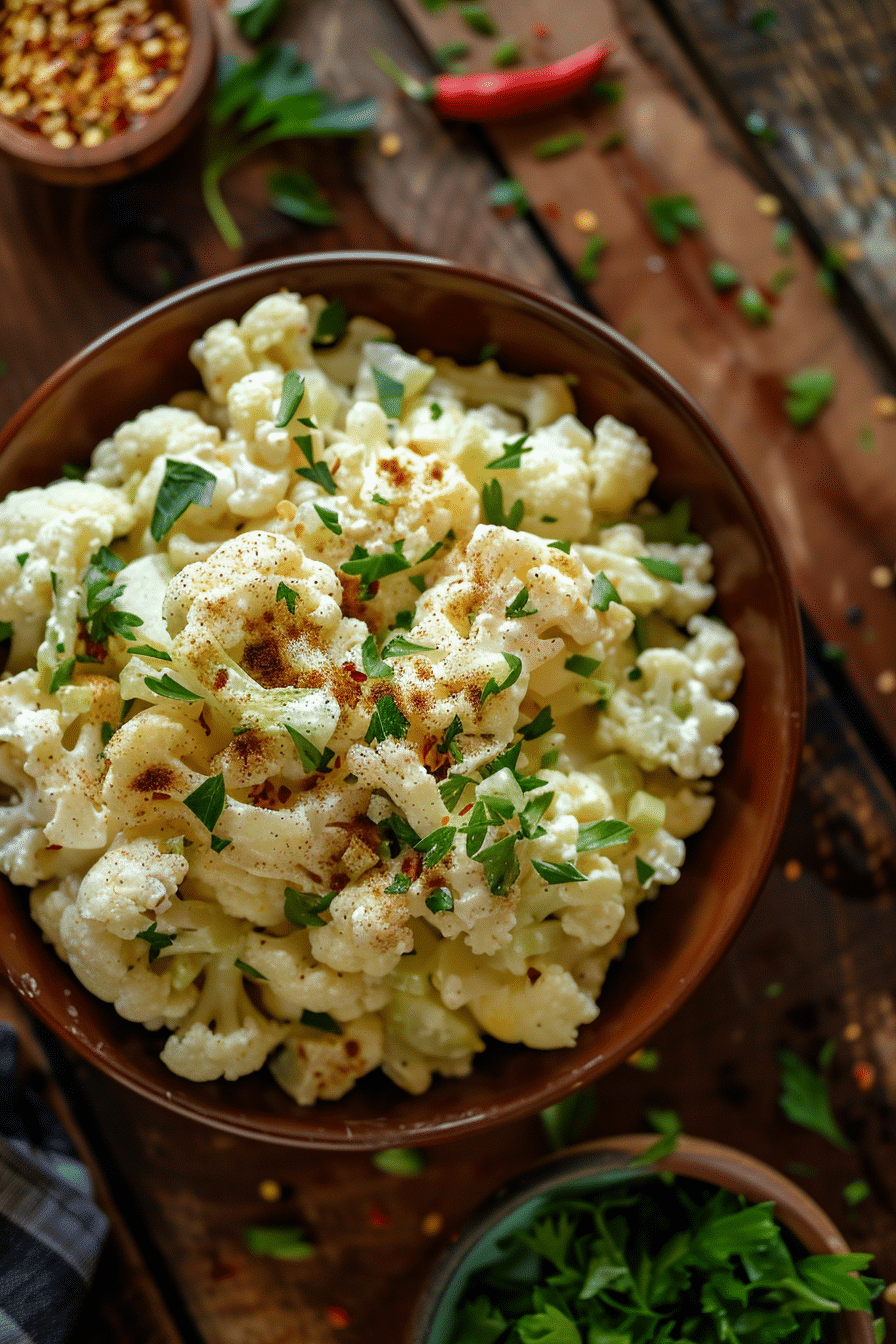 Low Carb Cauliflower Potato Salad