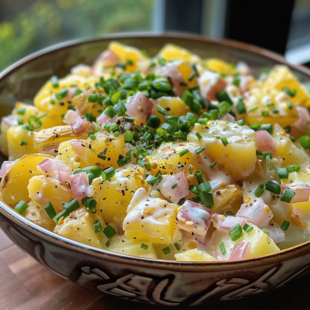 German Potato Salad with Tangy Mustard Dressing German Potato Salad with Tangy Mustard Dressing