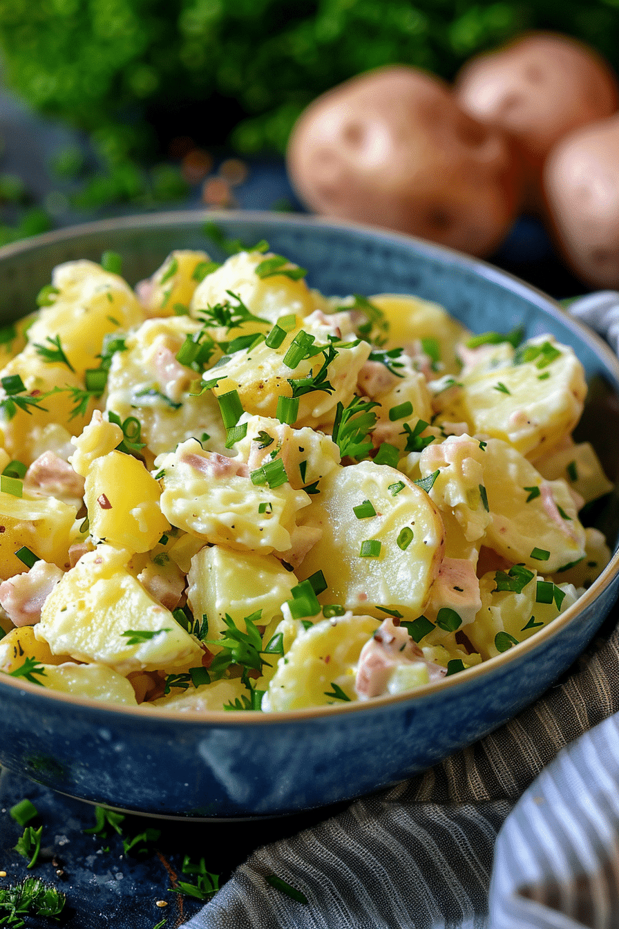 German Potato Salad with Tangy Mustard Dressing German Potato Salad with Tangy Mustard Dressing image 1777025259175