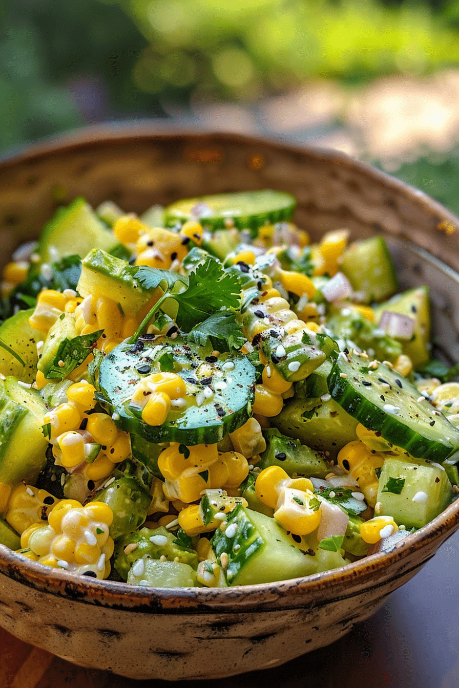 Street Corn Creamy Cucumber Salad Recipe with Zesty Lime image 1777025343759