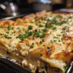 Cheesy Chicken Alfredo Lasagna Layers