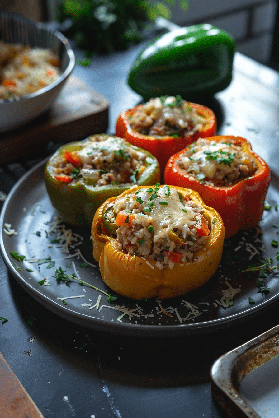 High Protein Stuffed Bell Peppers For Families image 1783424557580