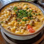 Cheeseburger Macaroni Soup: A Hearty Homemade Comfort Meal