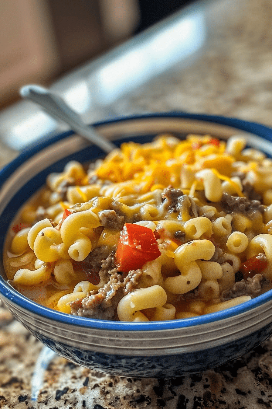 Cheeseburger Macaroni Soup: A Hearty Homemade Comfort Meal Cheeseburger macaroni soup Cheeseburger Macaroni Soup: A Hearty Homemade Comfort Meal image 1783424682105