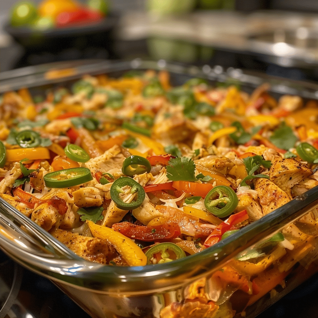 Chicken Fajita Casserole Recipe for Easy Dinners Chicken Fajita Casserole Chicken Fajita Casserole Recipe for Easy Dinners