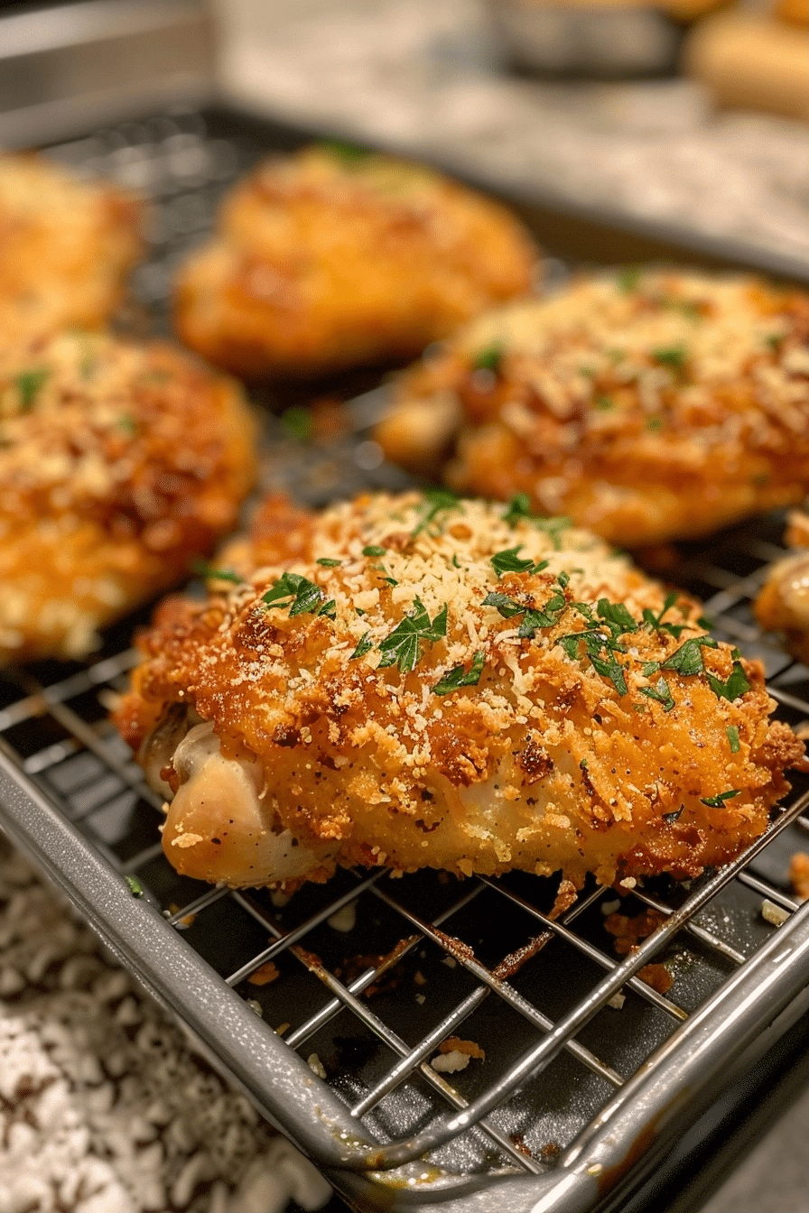 Crispy Parmesan Chicken Thighs recipe for family dinners Crispy Parmesan Chicken Thighs Crispy Parmesan Chicken Thighs recipe for family dinners image 1783935483223
